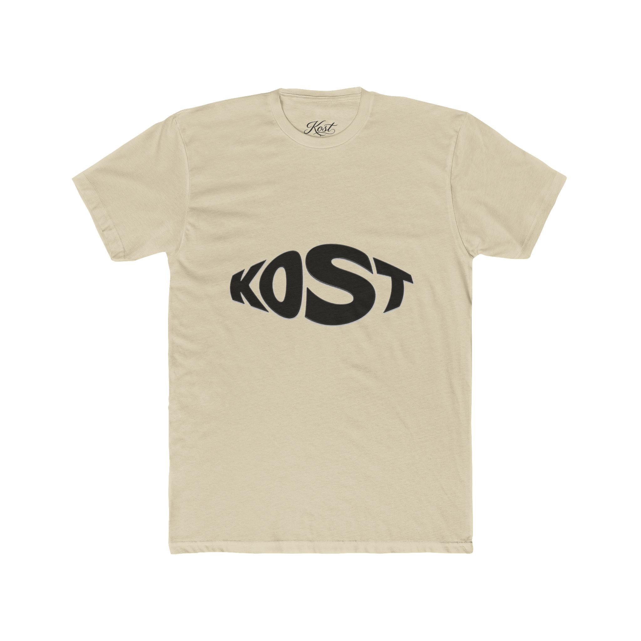 Kost Logo Tee — Minimal Black Graphic Cotton T-Shirt