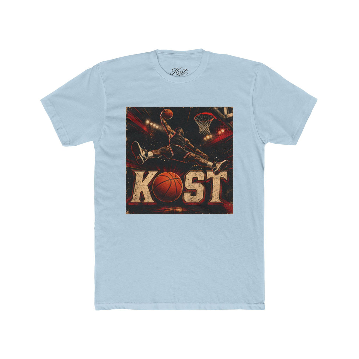 Basketball KOST Graphic Tee – Slam Dunk Court Design