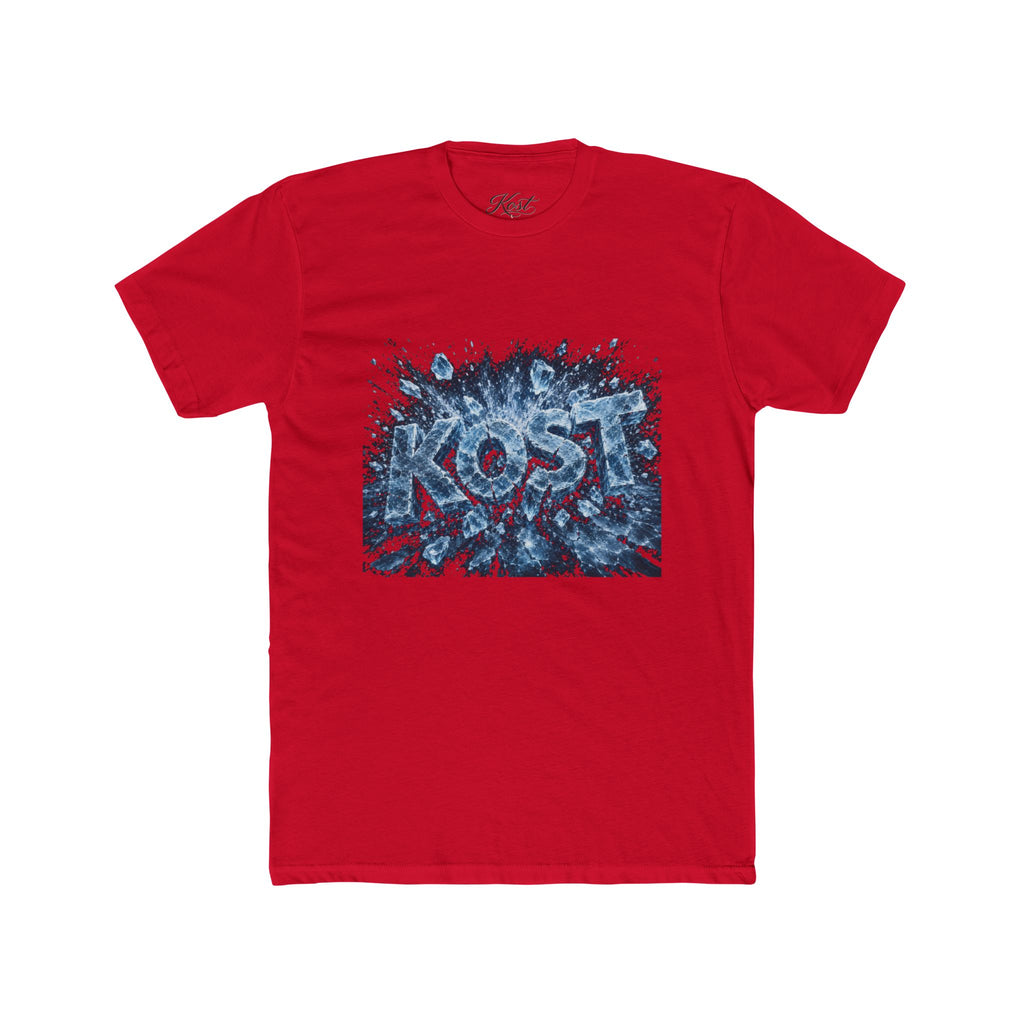 KOST Abstract Blue Graphic Cotton Crew Tee
