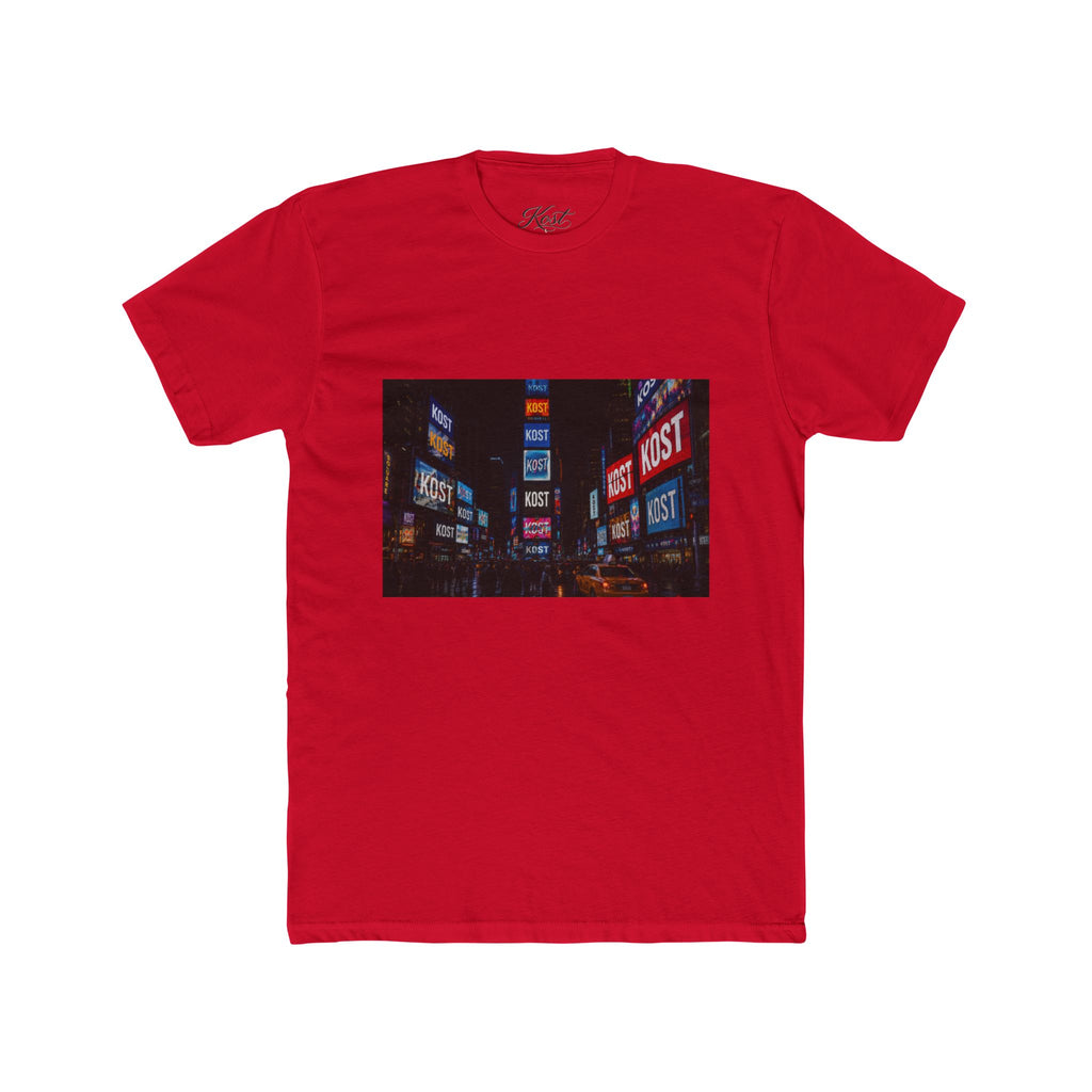 Neon City Lights T‑Shirt — Nighttime Urban Photo Tee