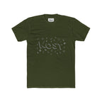 Lost Together White Crew Tee — Minimal 3D Text Graphic
