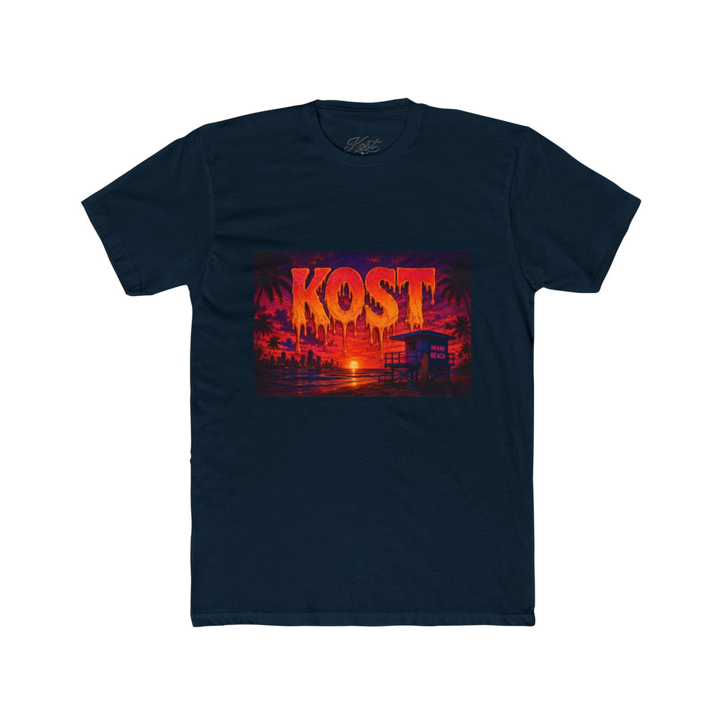 KOST Sunset Beach Tee — Vintage Tropical Sunset Graphic T-Shirt