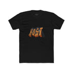 Retro 3D 'KOST' Graphic Tee — Vintage Orange Shadow Cotton T-Shirt
