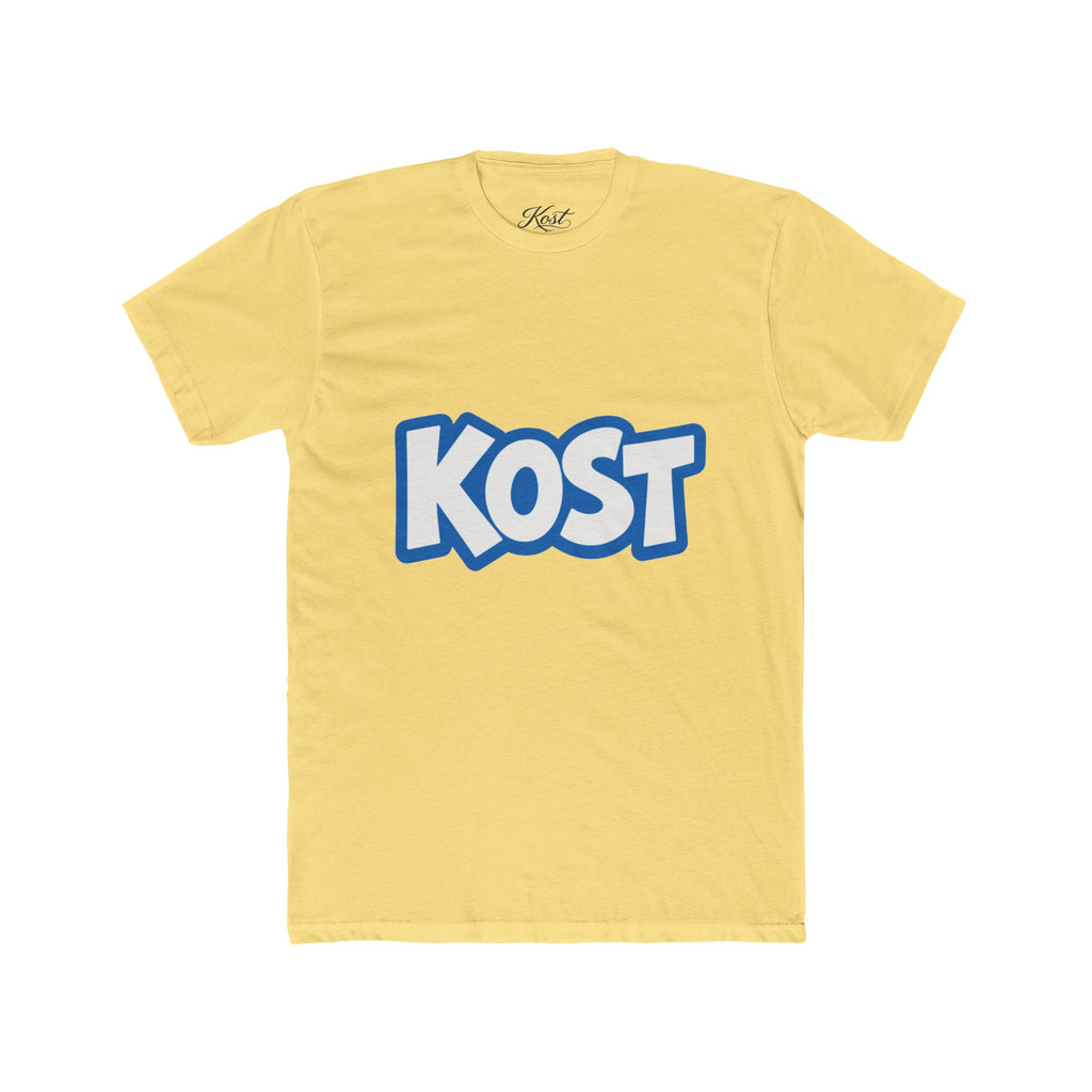 KOST Logo Tee - Bold Blue Graphic Cotton T-Shirt