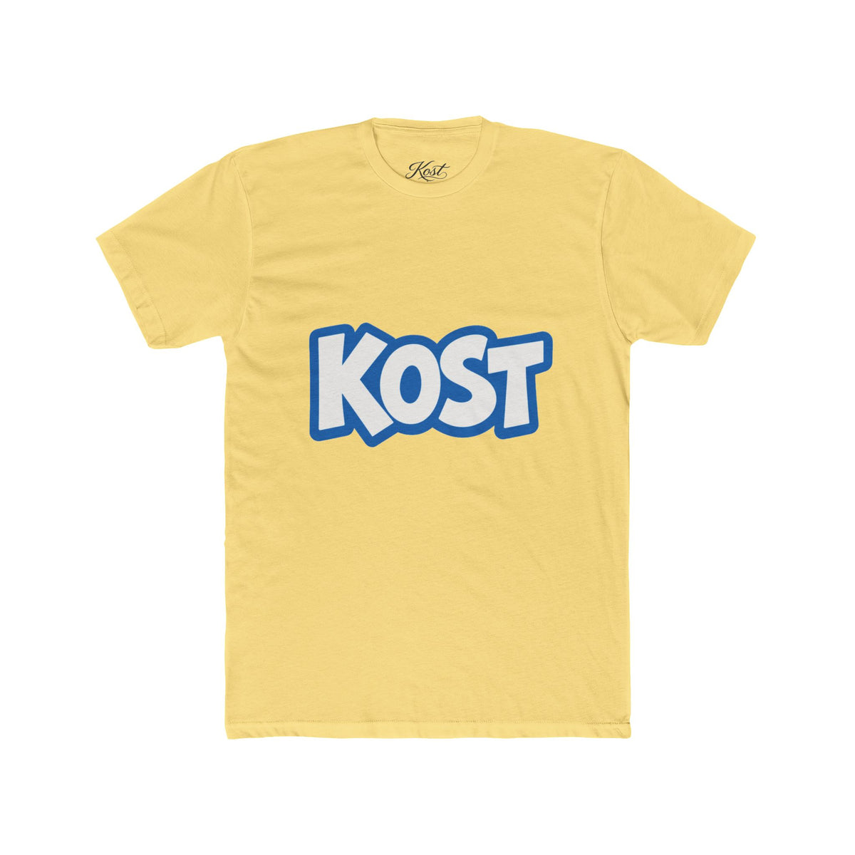 KOST Logo Tee - Bold Blue Graphic Cotton T-Shirt