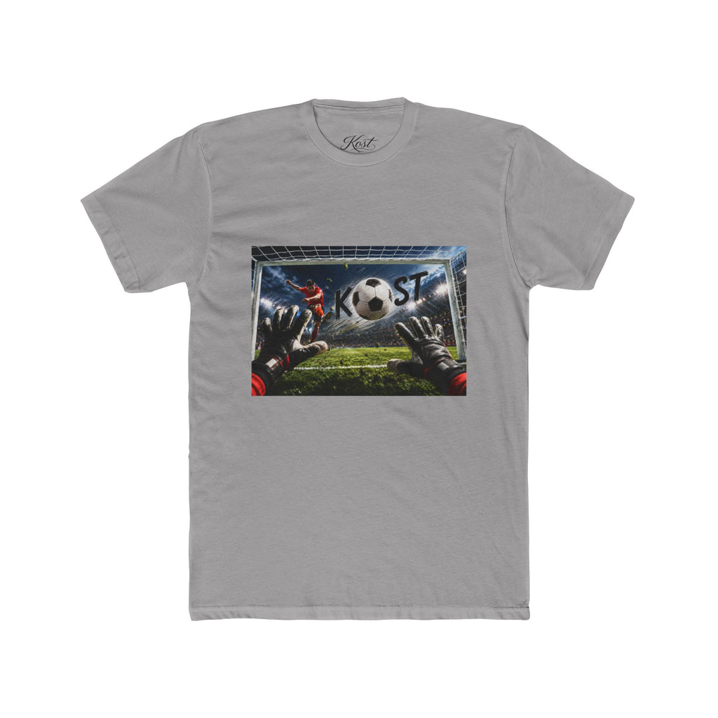 Soccer Goalkeeper Save T-Shirt — Action Soccer Scene Tee