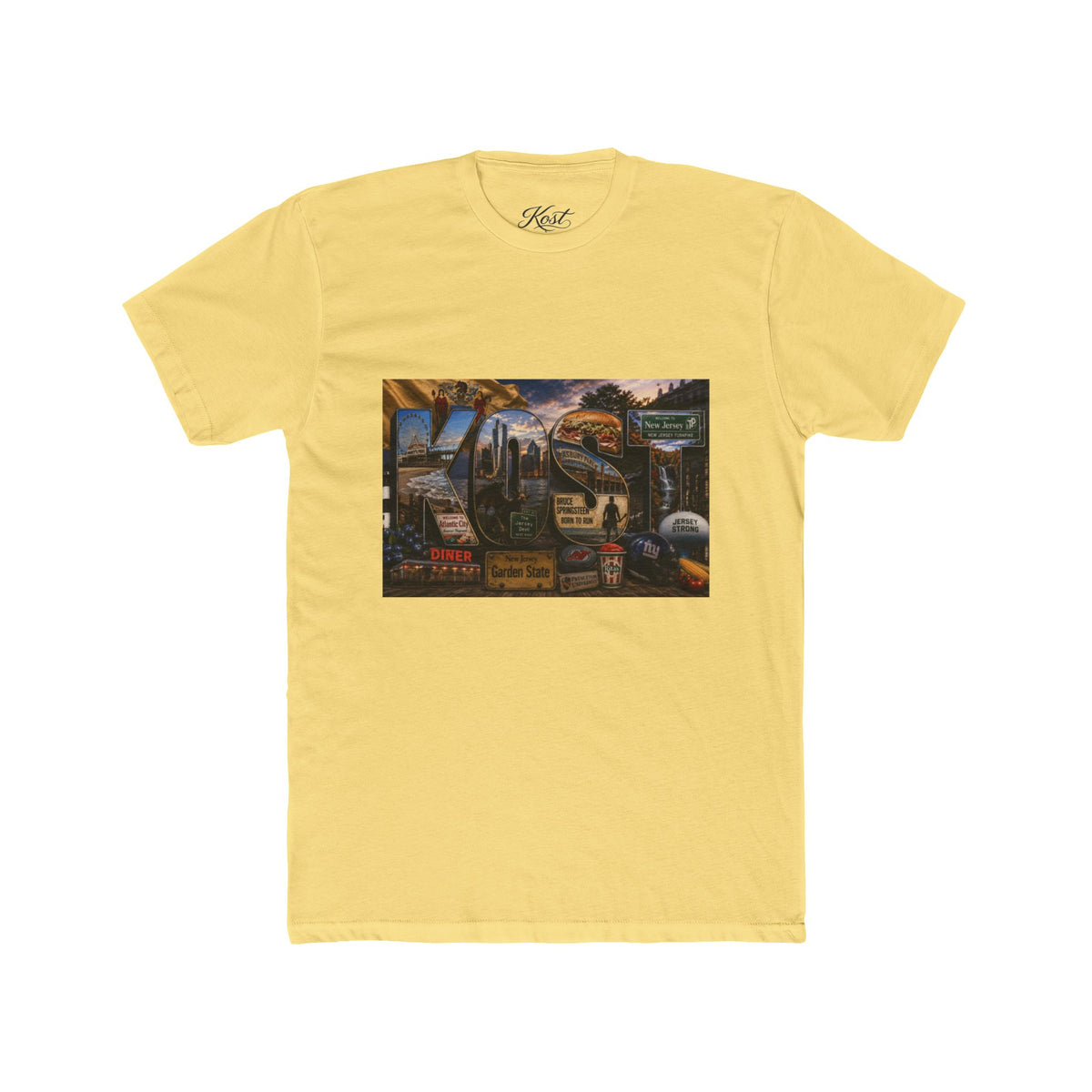 Vintage Route 66 Road Trip Tee — Retro Gas Station Collage T‑Shirt