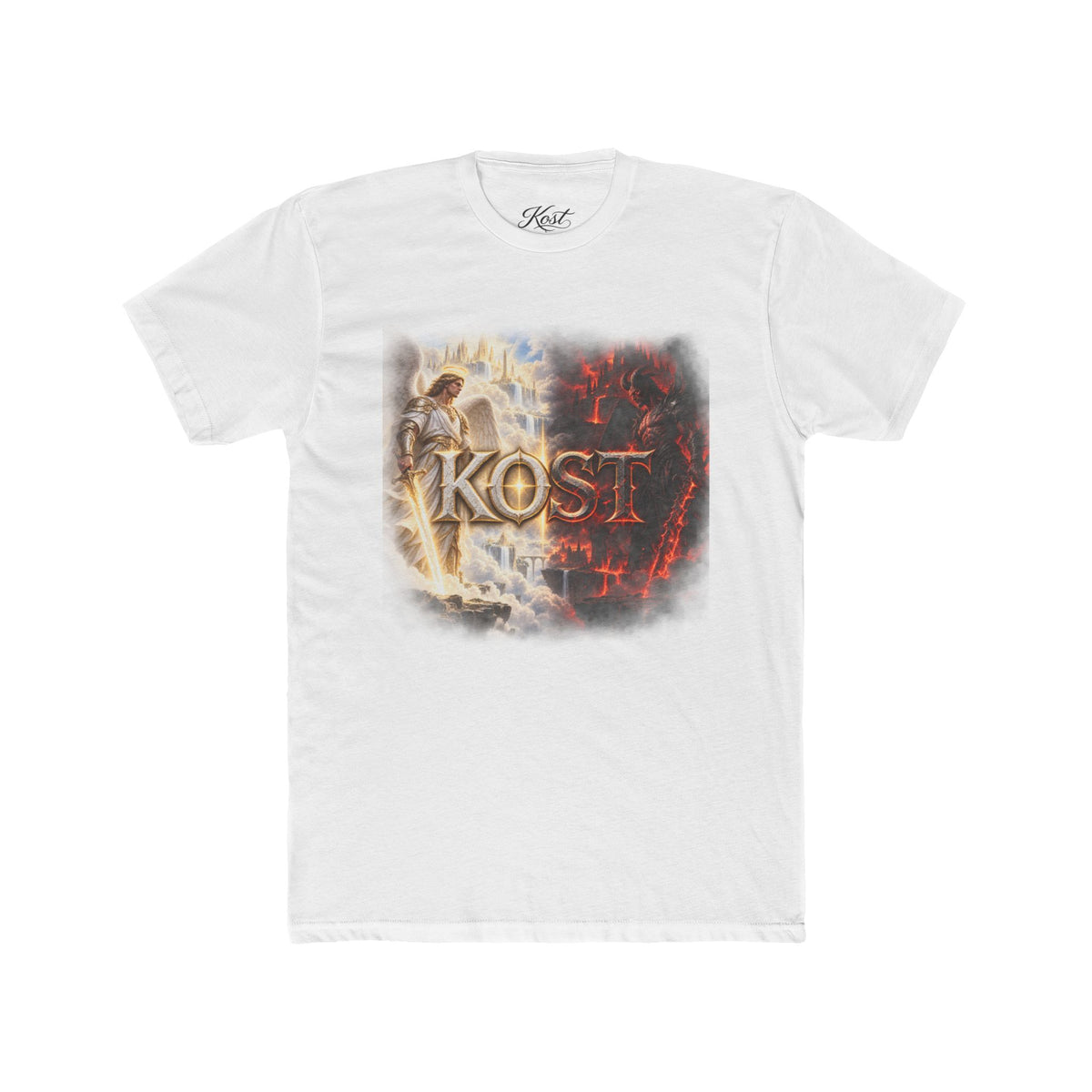 Angel vs Demon Graphic Tee — "KOST" Fantasy Battle T-Shirt