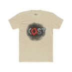 Lost Distressed Graphic Tee — 'LOST' Red & Blue Vintage Smoke Design