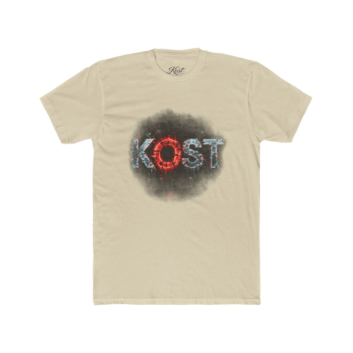 Lost Distressed Graphic Tee — 'LOST' Red & Blue Vintage Smoke Design