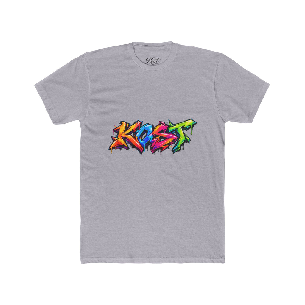 Graffiti 'Kost' Tee – Colorful Street Art Crew Neck T-Shirt
