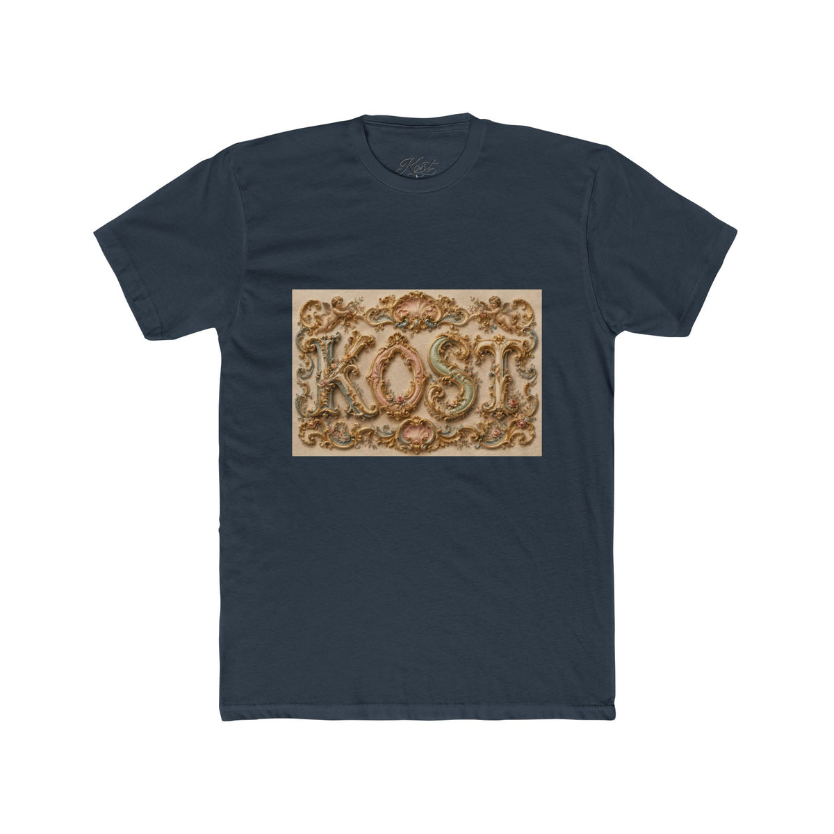 Baroque Ornate Frame T-Shirt — Vintage Gold Rococo Design