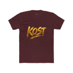 KOST Gold Script T‑Shirt — Streetwear Graphic Tee with Metallic Brush Lettering