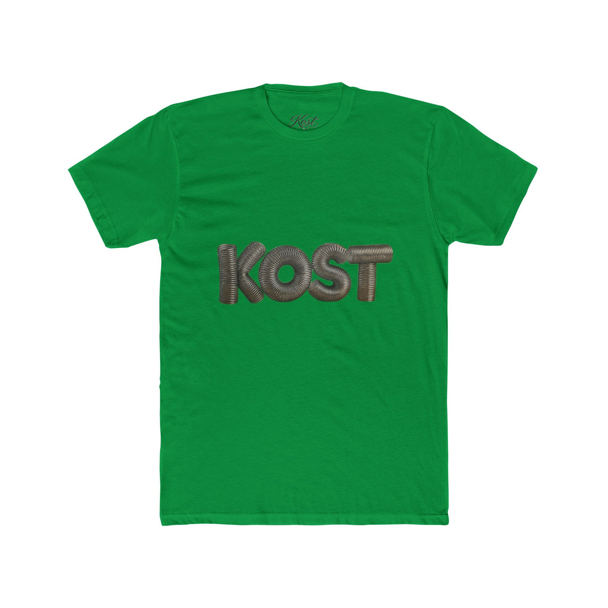 KOST Logo Tee — Retro 3D Lettering Cotton T‑Shirt