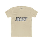 KOST 3D Metallic Logo Tee — White Graphic Crewneck T-Shirt