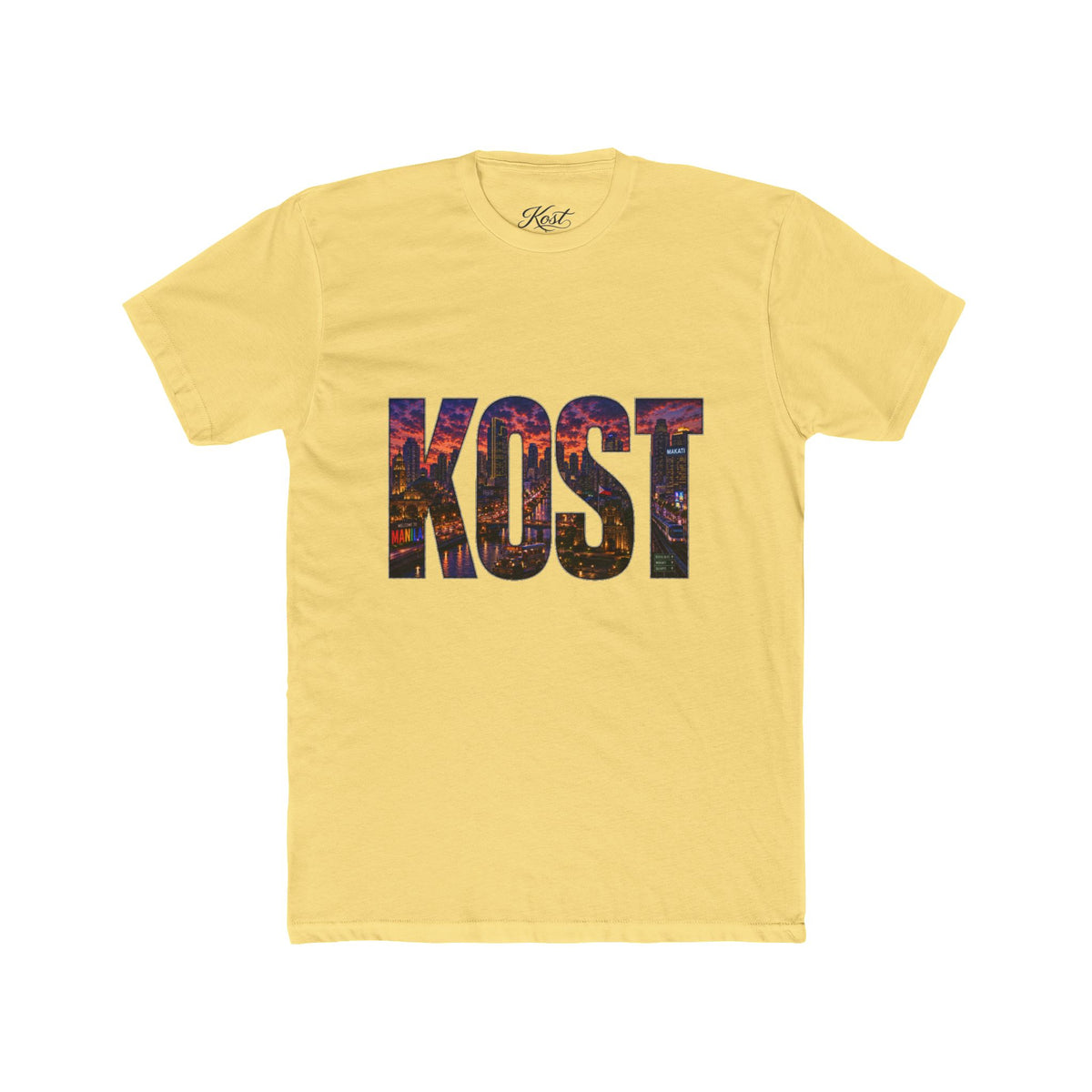 KOST Cityscape Graphic Tee — Bold Lettering Urban Skyline T-Shirt