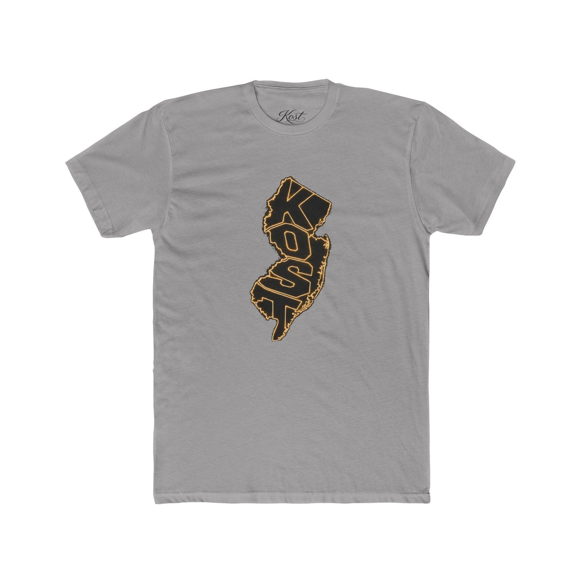 New Jersey Outline T-Shirt with 'KOP' Lettering – State Pride Tee