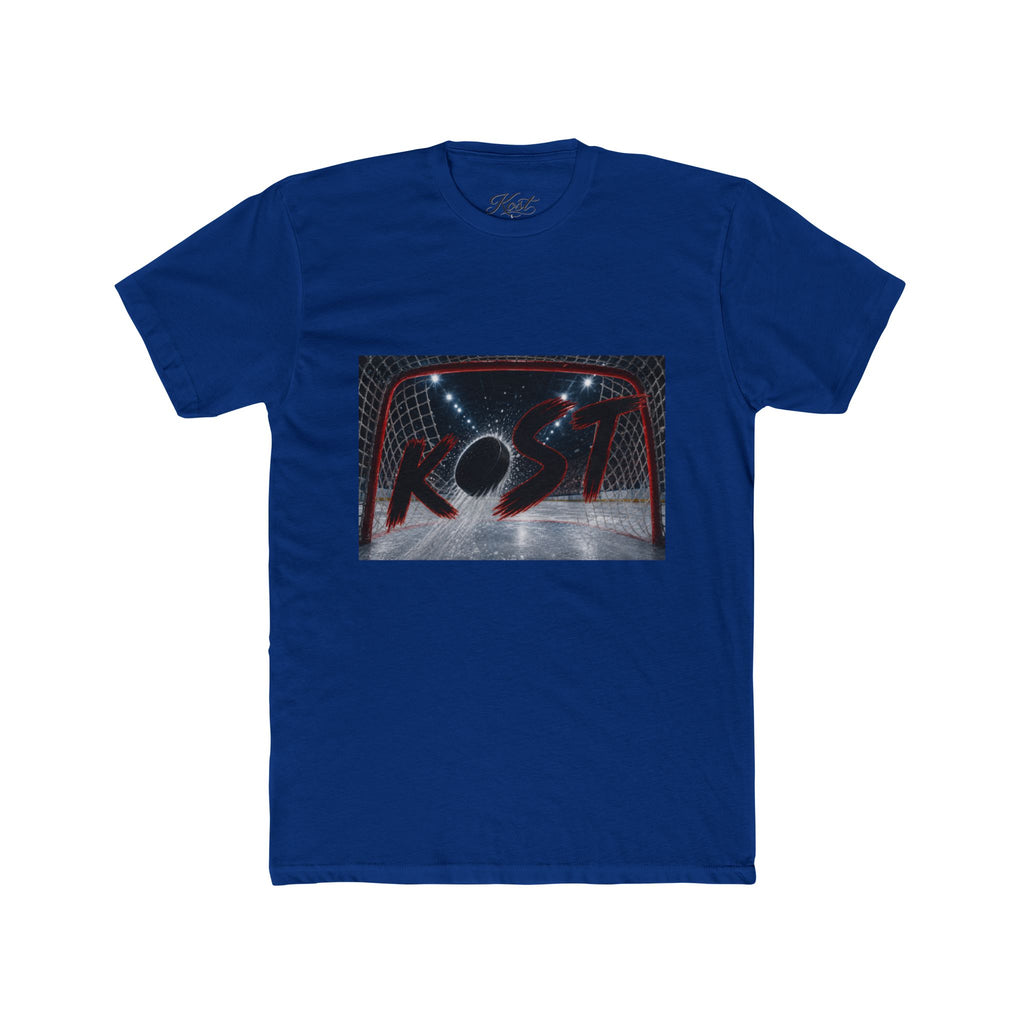 Retro Hockey Rink Graphic Tee — 'KO' Puck Design