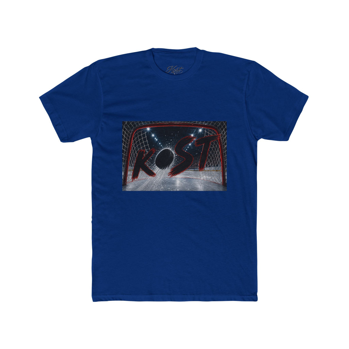 Retro Hockey Rink Graphic Tee — 'KO' Puck Design