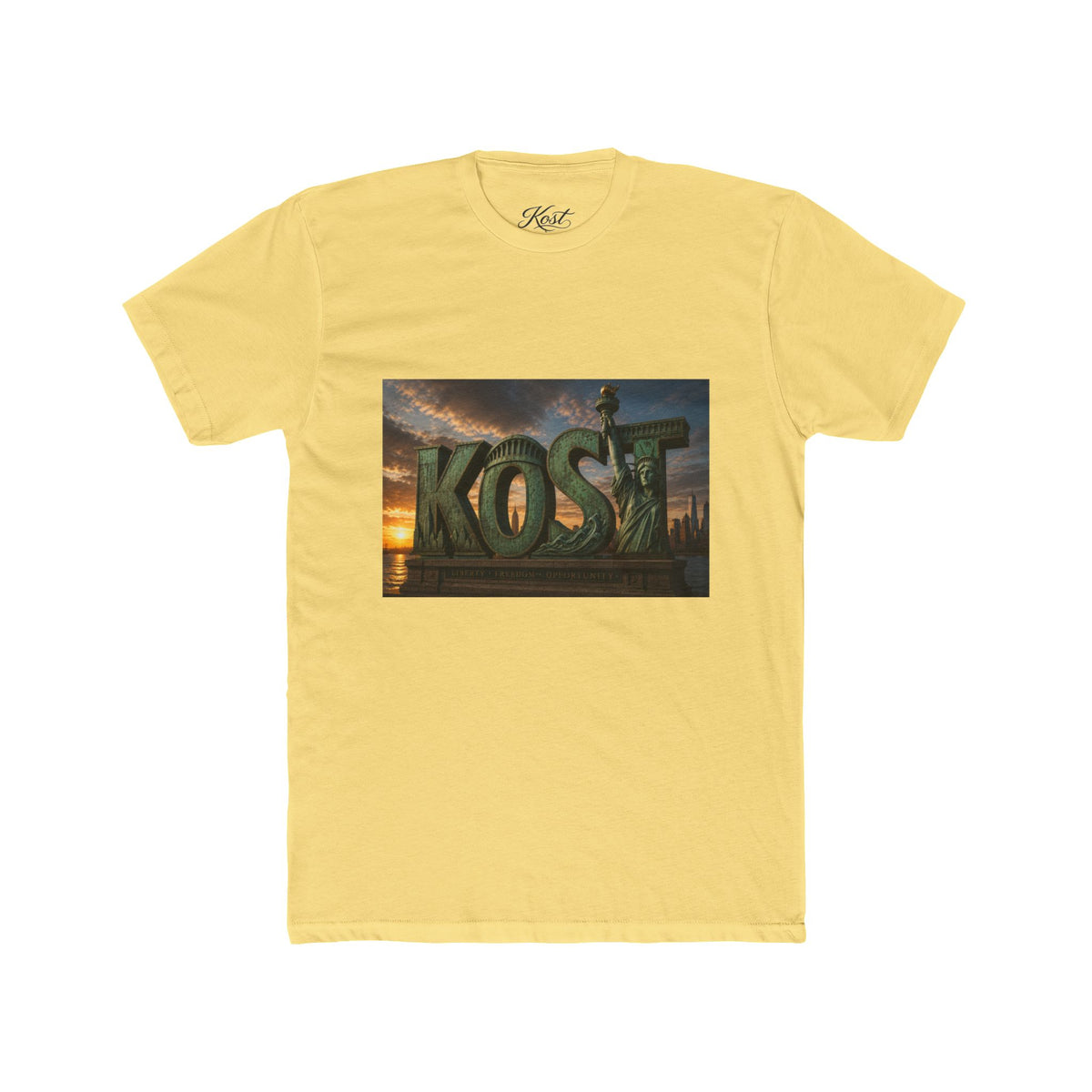 Kost Tropical Sunset T‑Shirt — Vintage Island Logo Tee