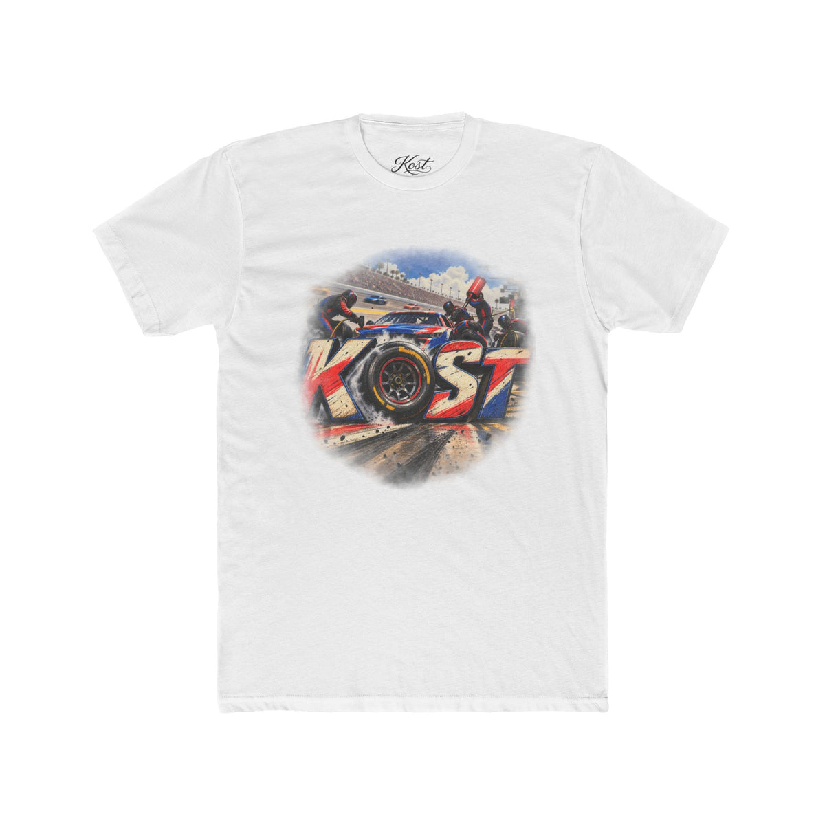 KOST Racing Motorcycle Tee — Vintage Track Bike Graphic Shirt