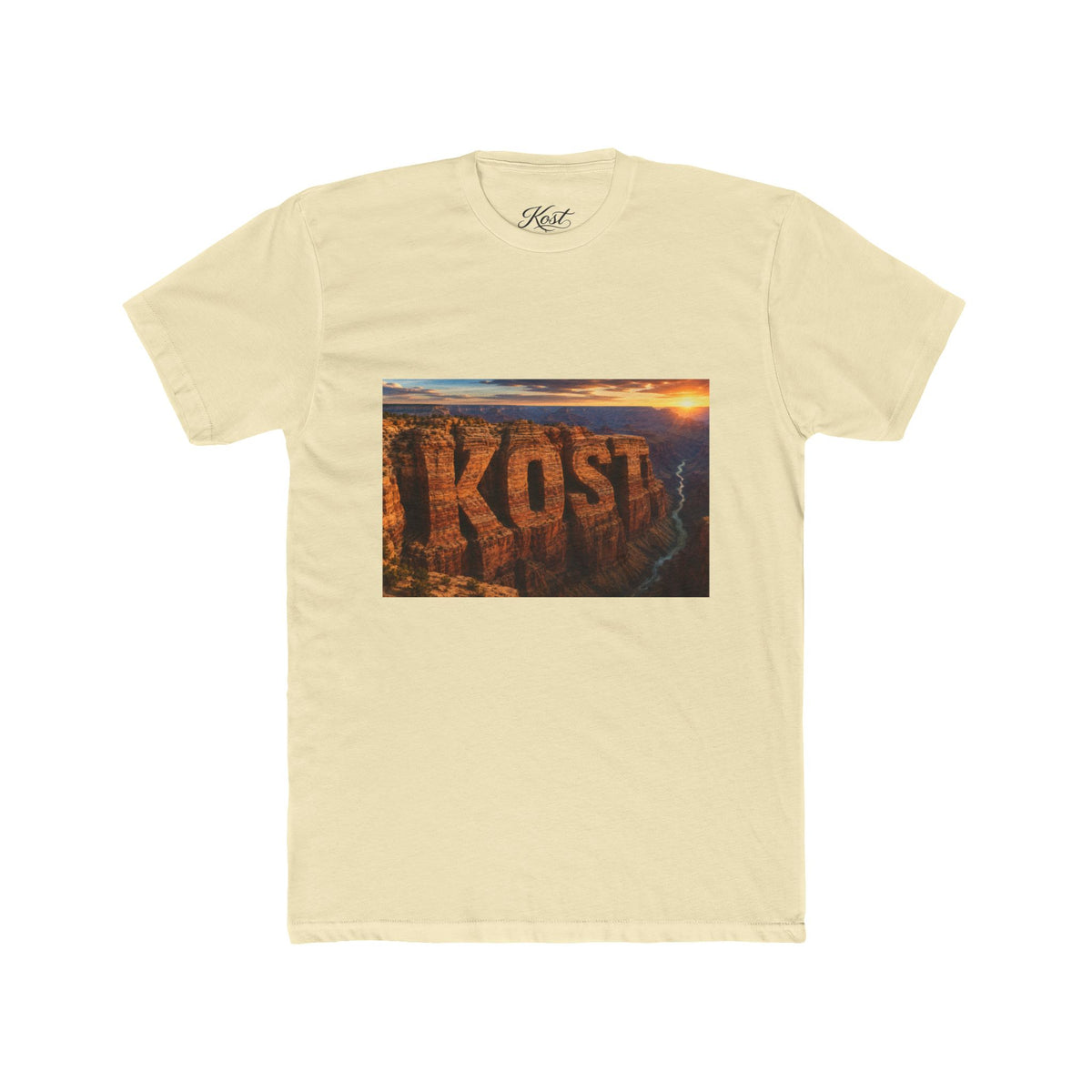 KOST Canyon Landscape Tee — Scenic Sunset Photo Graphic T-Shirt