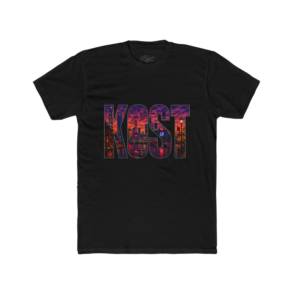 KQST Cityscape Graphic Tee — Bold Urban Lettering T-Shirt