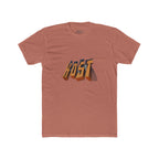 Retro 3D 'KOST' Graphic Tee — Vintage Orange Shadow Cotton T-Shirt