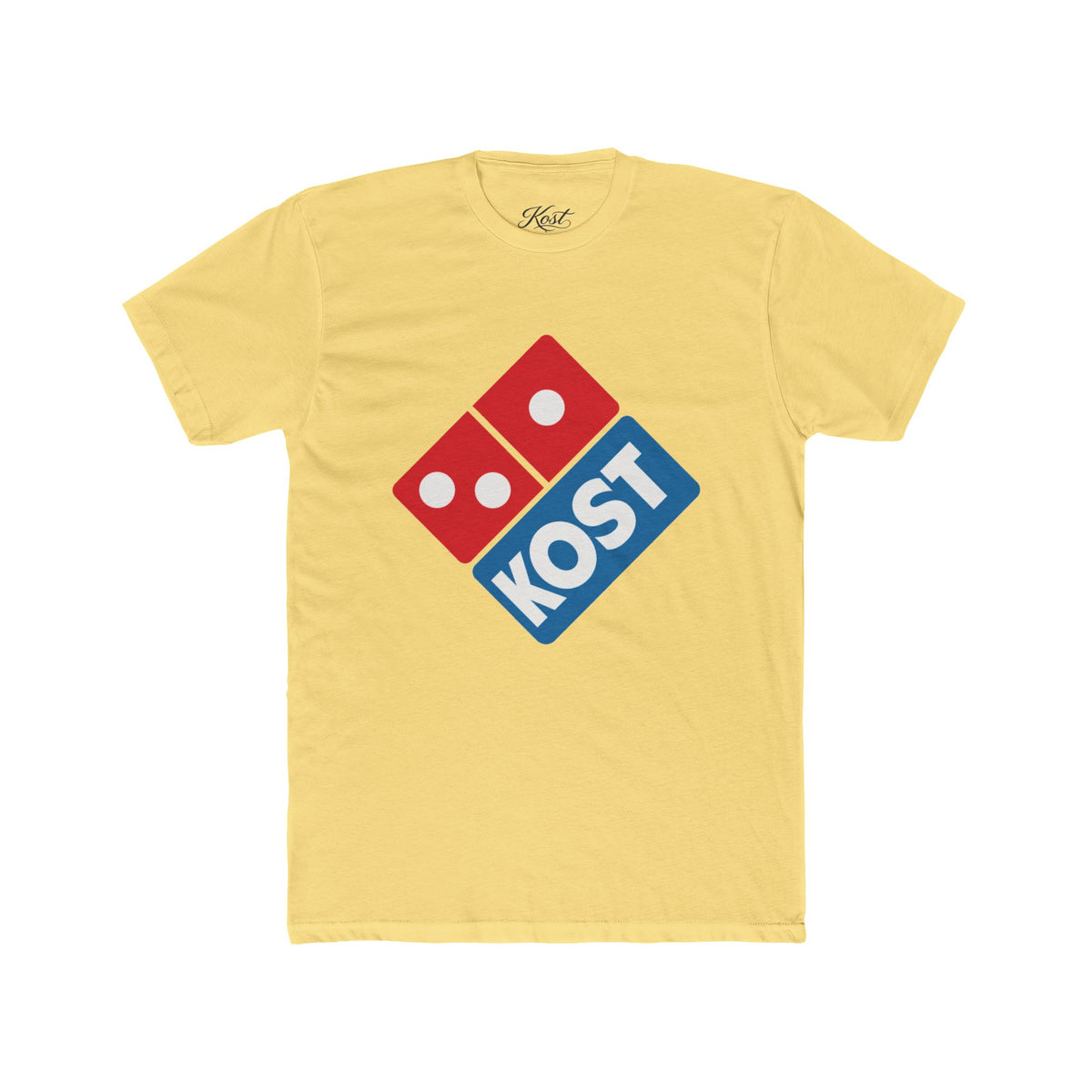 KOST Logo Tee — Retro Domino-Inspired Pizza Logo T-Shirt
