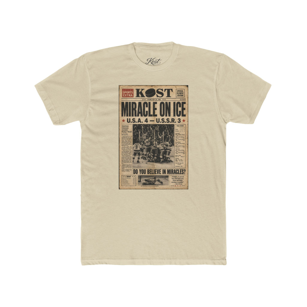 Miracle on Ice Vintage Newspaper T‑Shirt