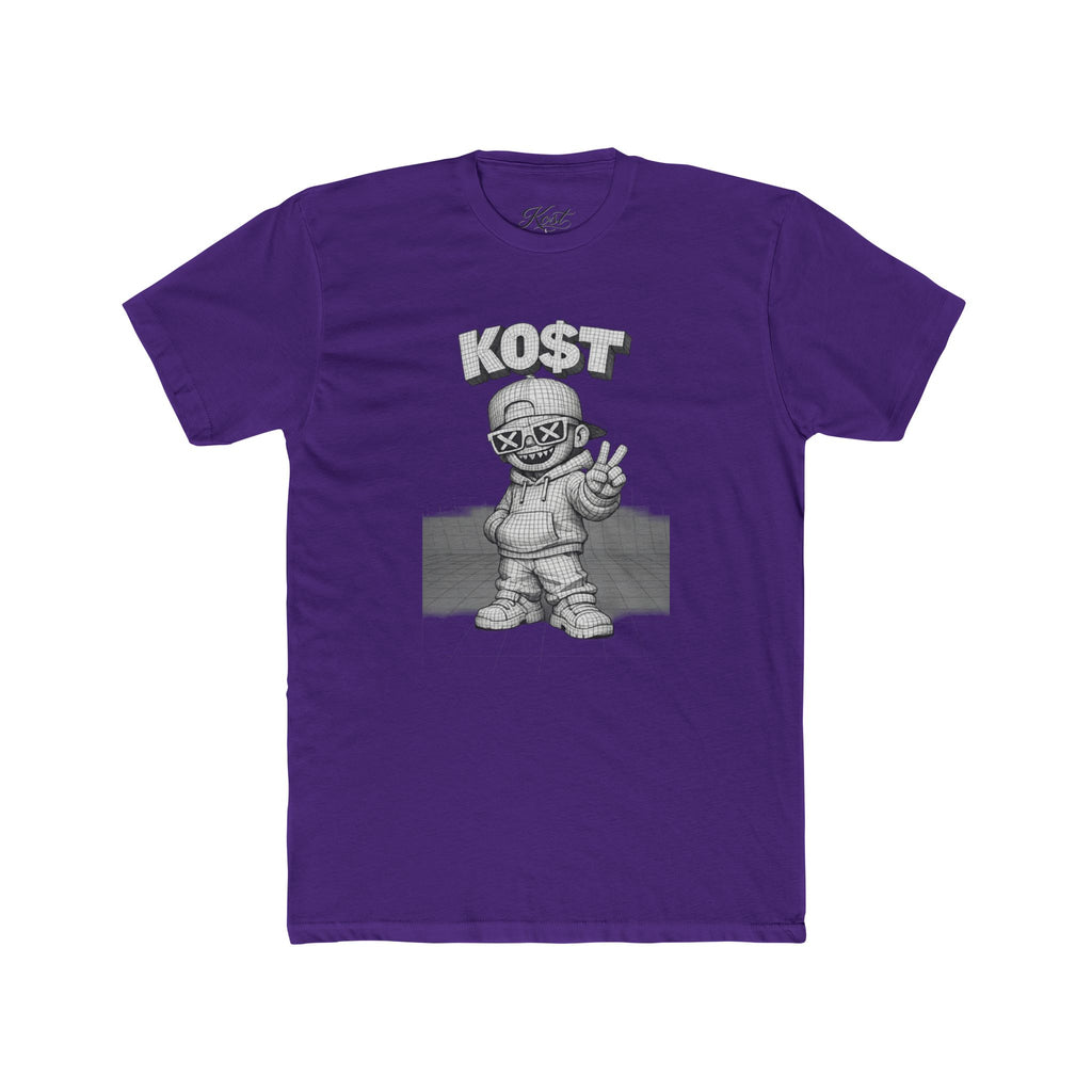 KOST Street Character Tee — Retro Hip-Hop Skull Graphic T-Shirt