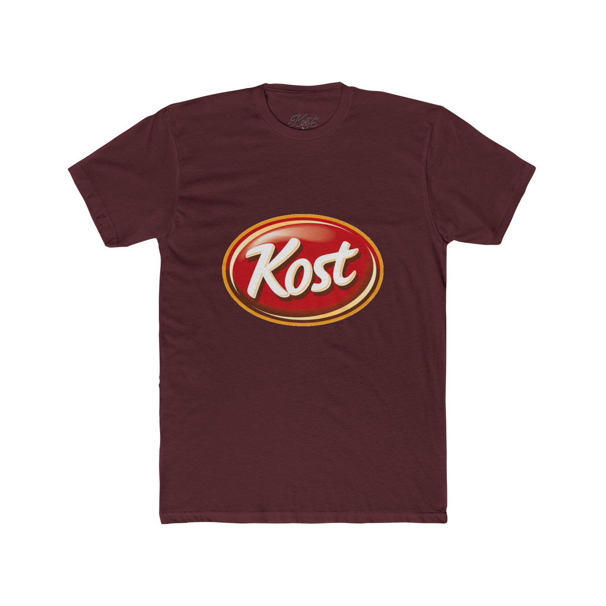 Kost Logo Tee — Retro Red Oval Graphic T‑Shirt