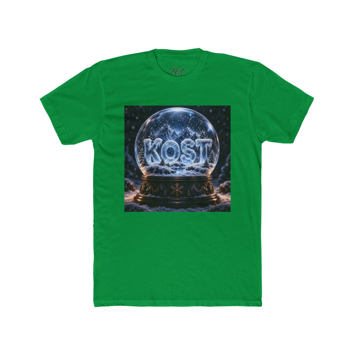 KOST Snow Globe Graphic Tee — Vintage Holiday Winter Scene T-Shirt