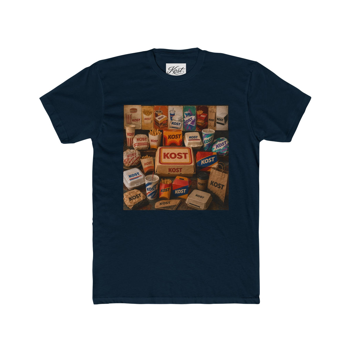 Vintage Soap Bar Collection Tee — 'KOST' Retro Packaging Graphic T-Shirt