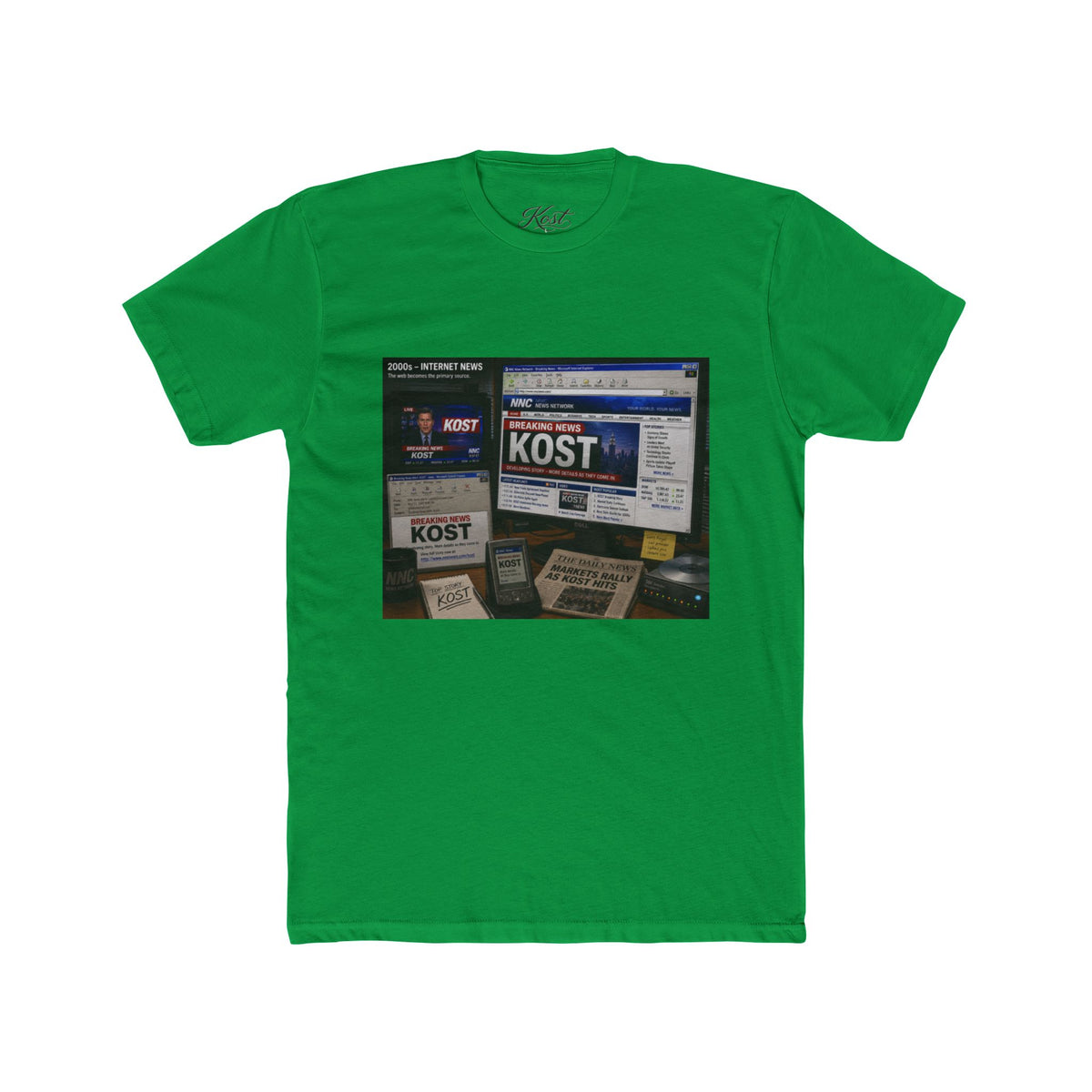 KOST Radio Collage Tee — Vintage Music Station Graphic T‑Shirt
