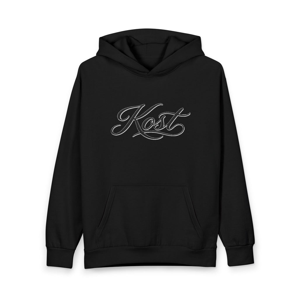 Kost Script Hoodie — Minimalist Script Pullover Hoodie