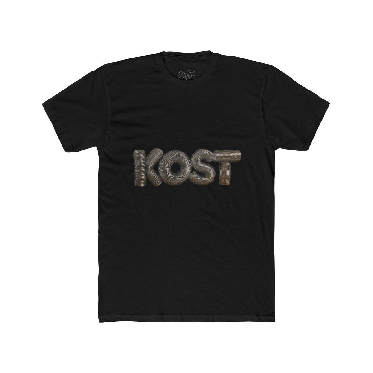 KOST Logo Tee — Retro 3D Lettering Cotton T‑Shirt