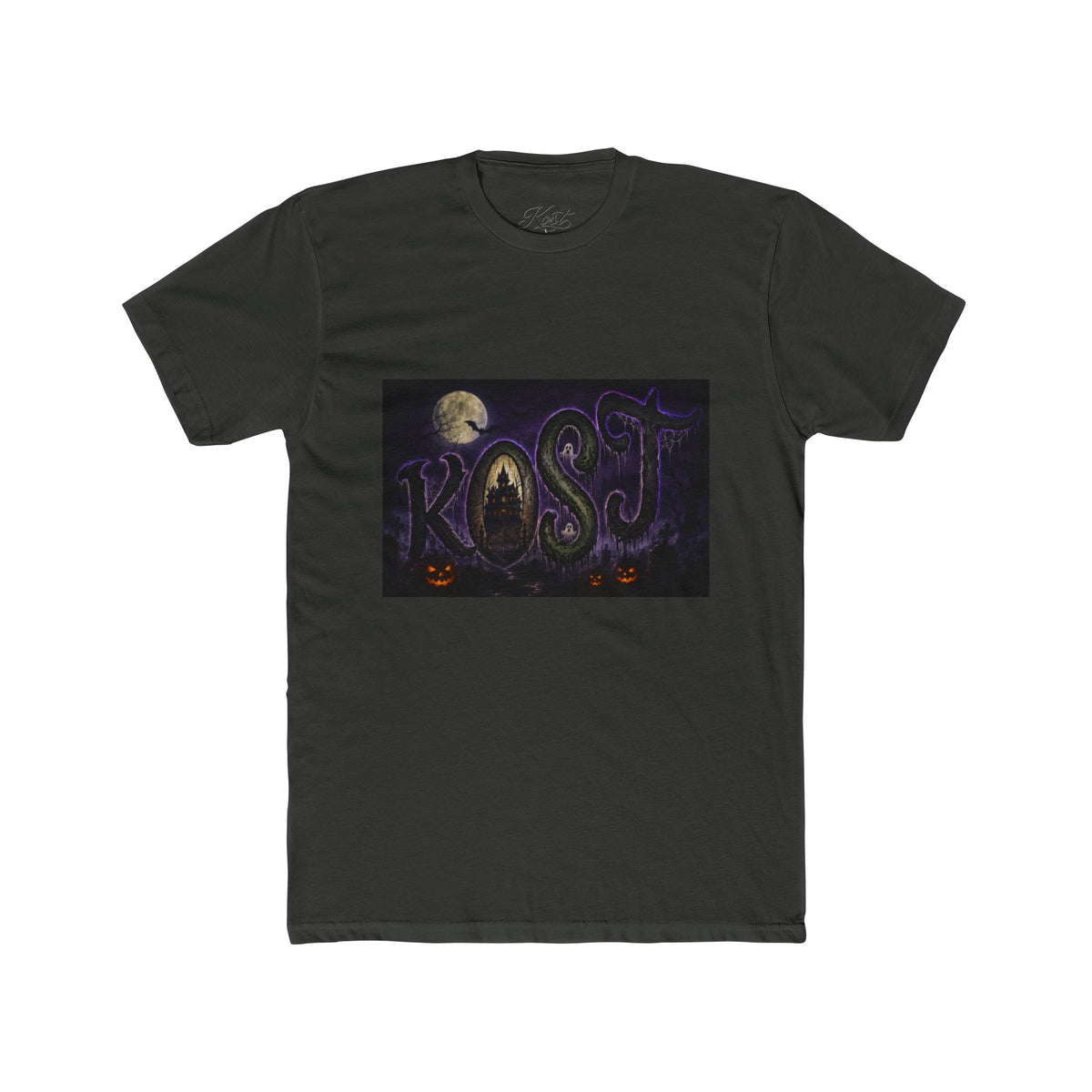 Ghostly 'Frost' Halloween T-Shirt — Spooky Moonlit Typography Tee