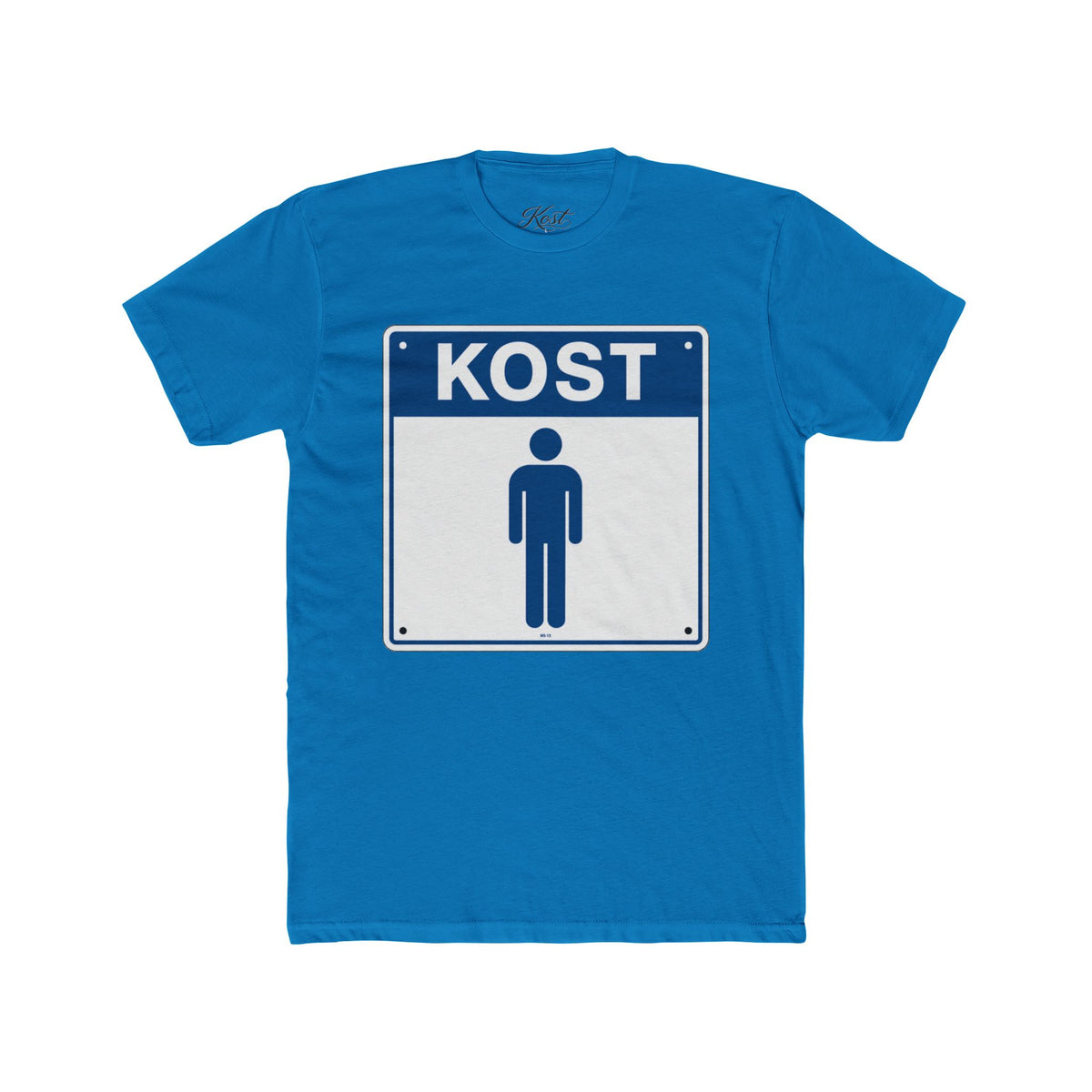 KOST Street Sign T‑Shirt — Retro Blue Icon Tee