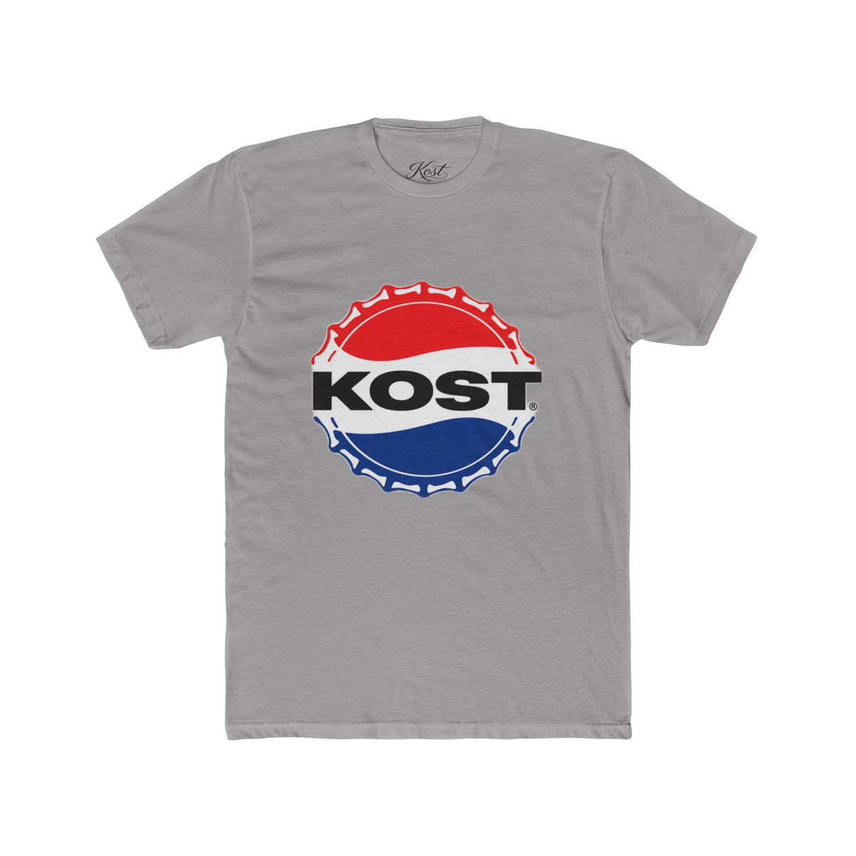 KOST Retro Bottle Cap Tee — Red, White & Blue Logo T-Shirt
