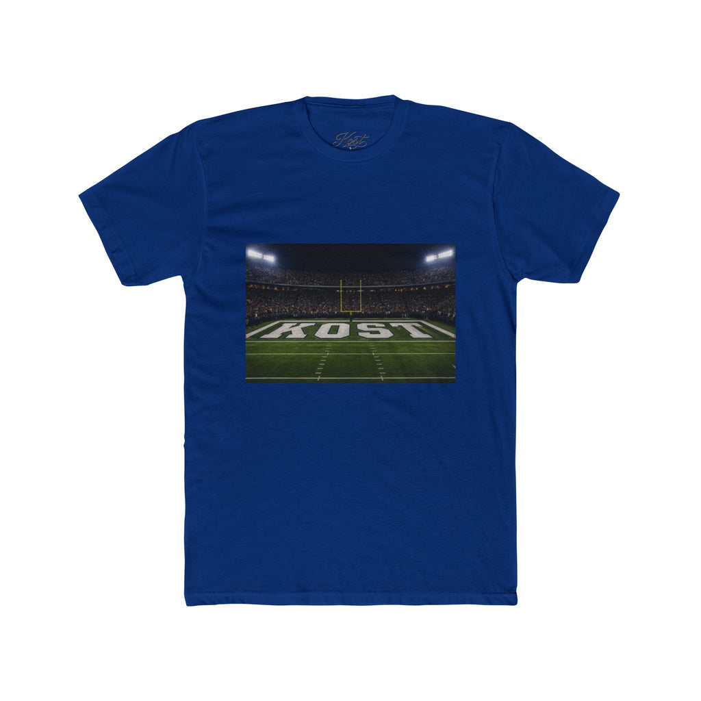 Football Stadium Field Photo Tee — 'KOST' Endzone Graphic