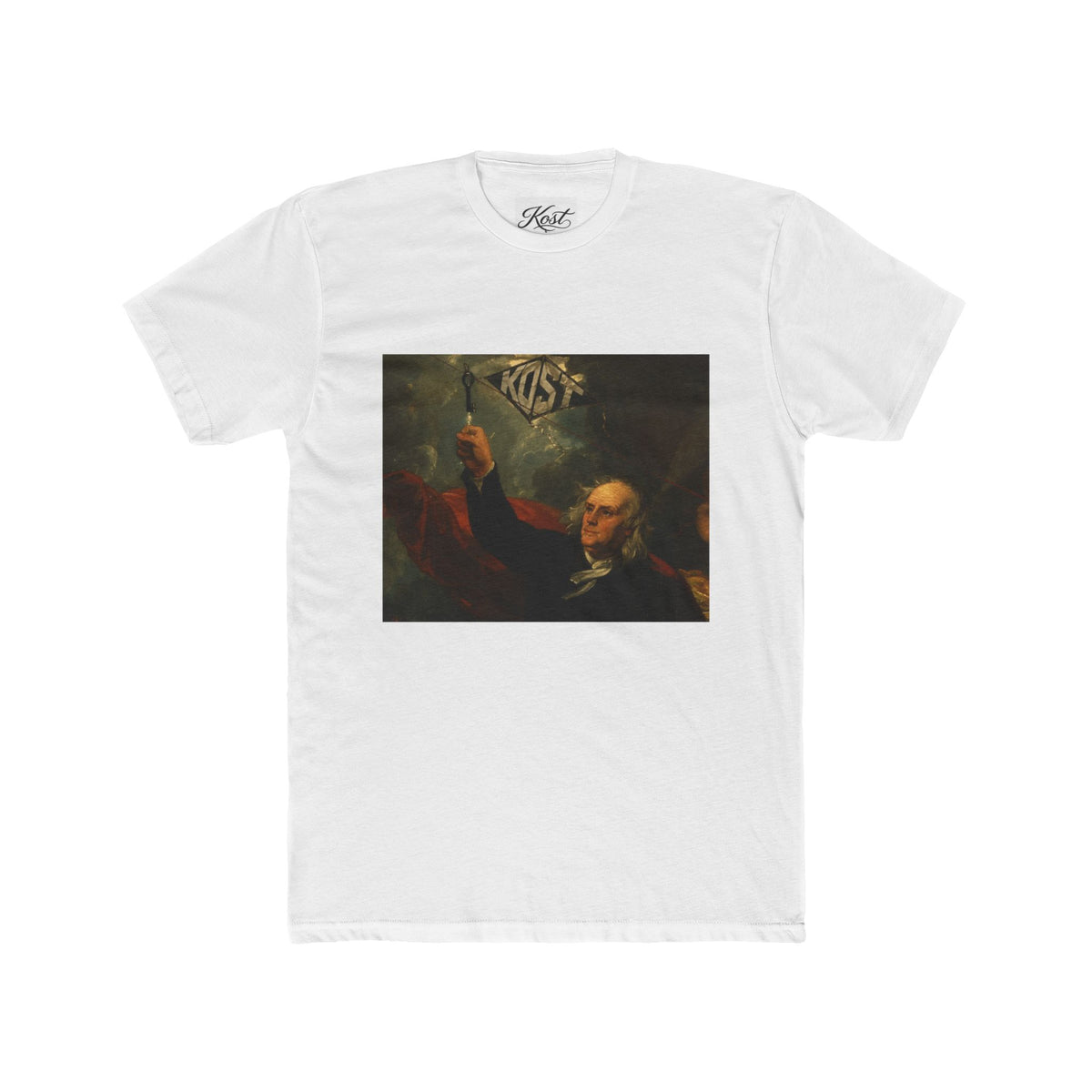 Vintage Revolutionary Portrait Tee — 'Kiss' Graphic Cotton T-Shirt