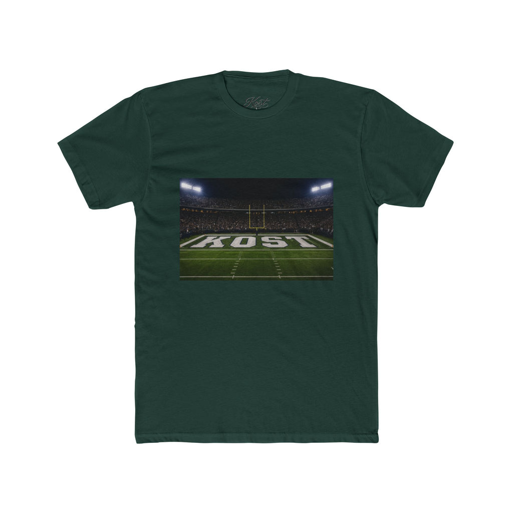Football Stadium Field Photo Tee — 'KOST' Endzone Graphic