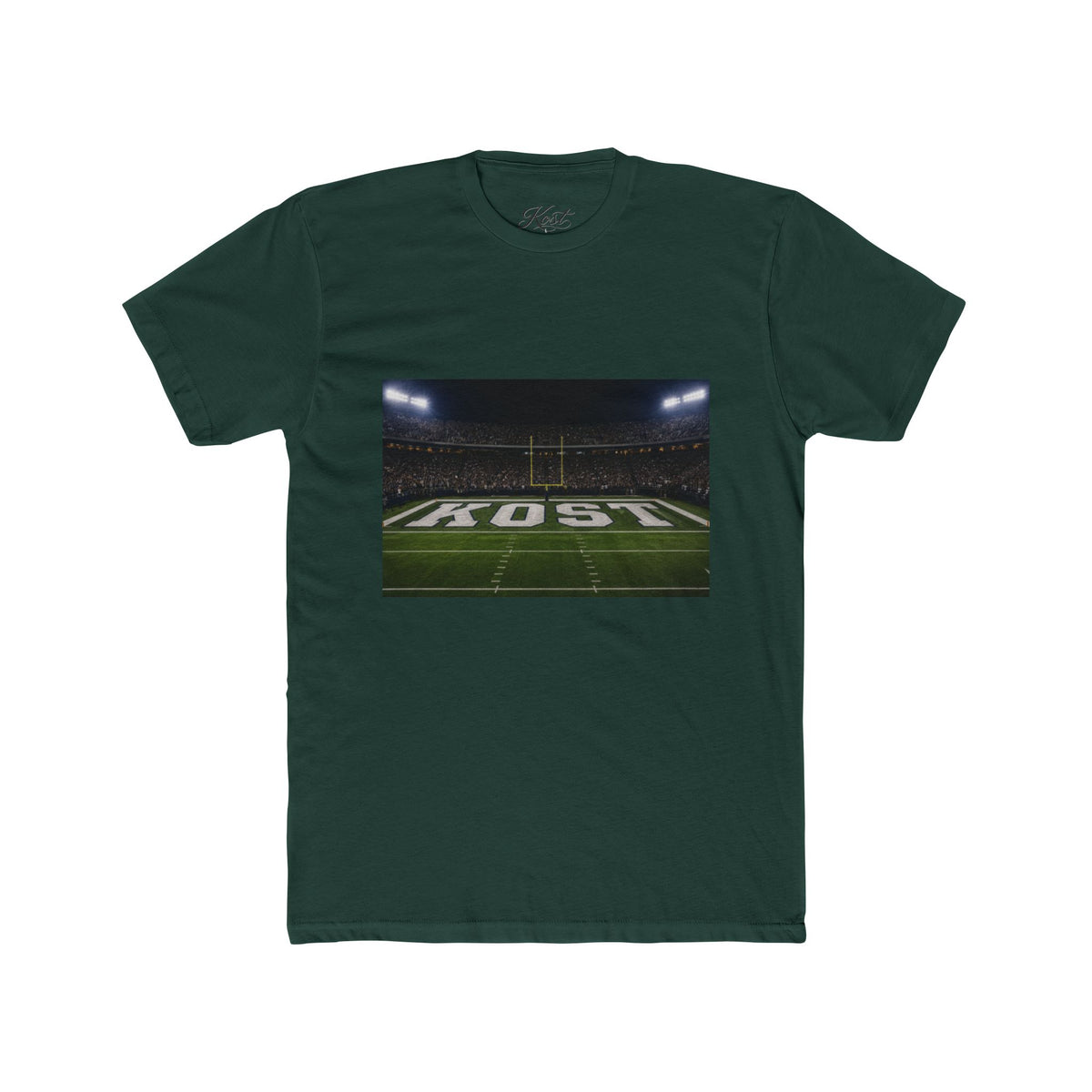 Football Stadium Field Photo Tee — 'KOST' Endzone Graphic
