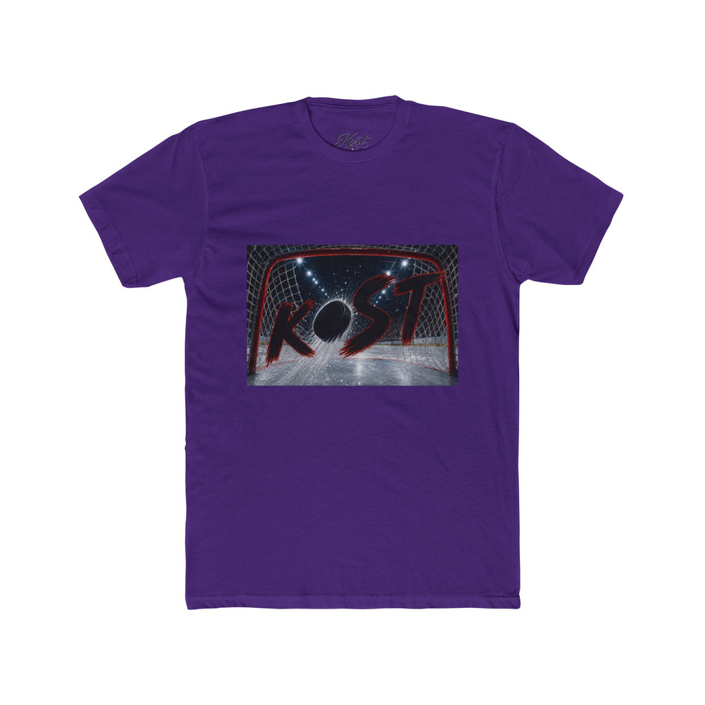 Retro Hockey Rink Graphic Tee — 'KO' Puck Design