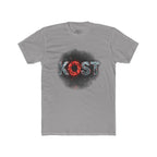 Lost Distressed Graphic Tee — 'LOST' Red & Blue Vintage Smoke Design