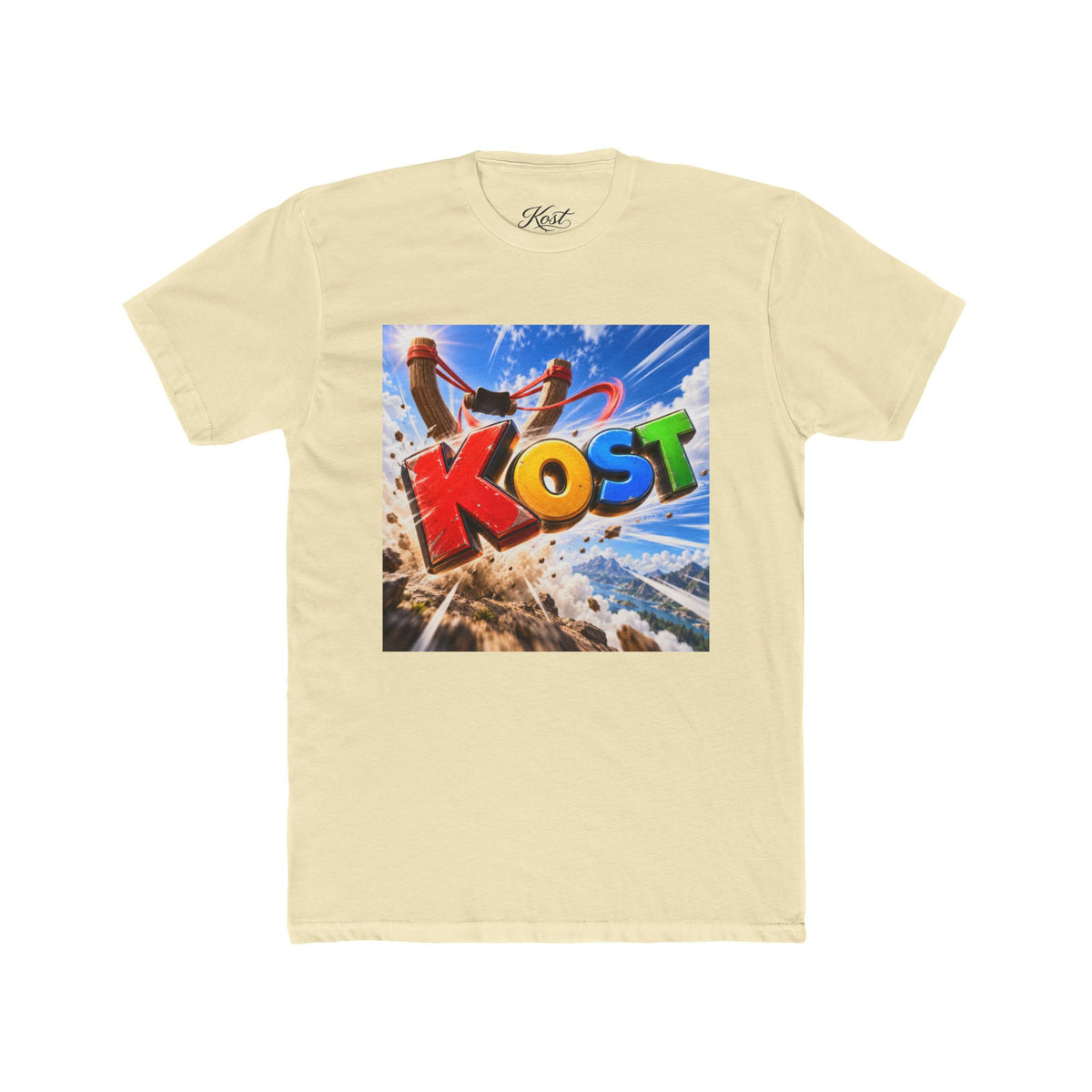 KOST Colorful Surf Graphic Tee — Beach Vibe Retro Logo T-Shirt