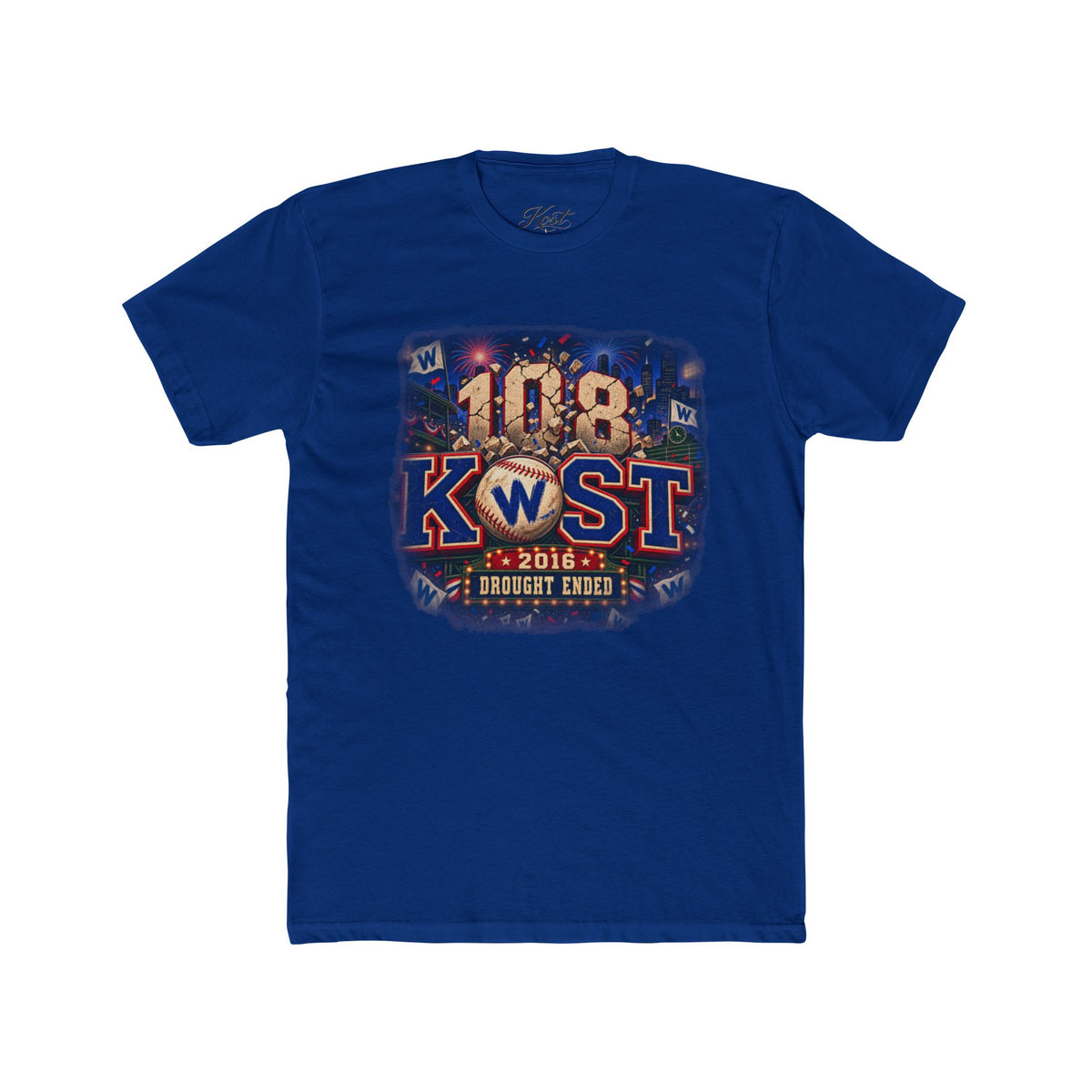 108 KWST Vintage Radio Tee — "Drought Ends" Retro Station Shirt