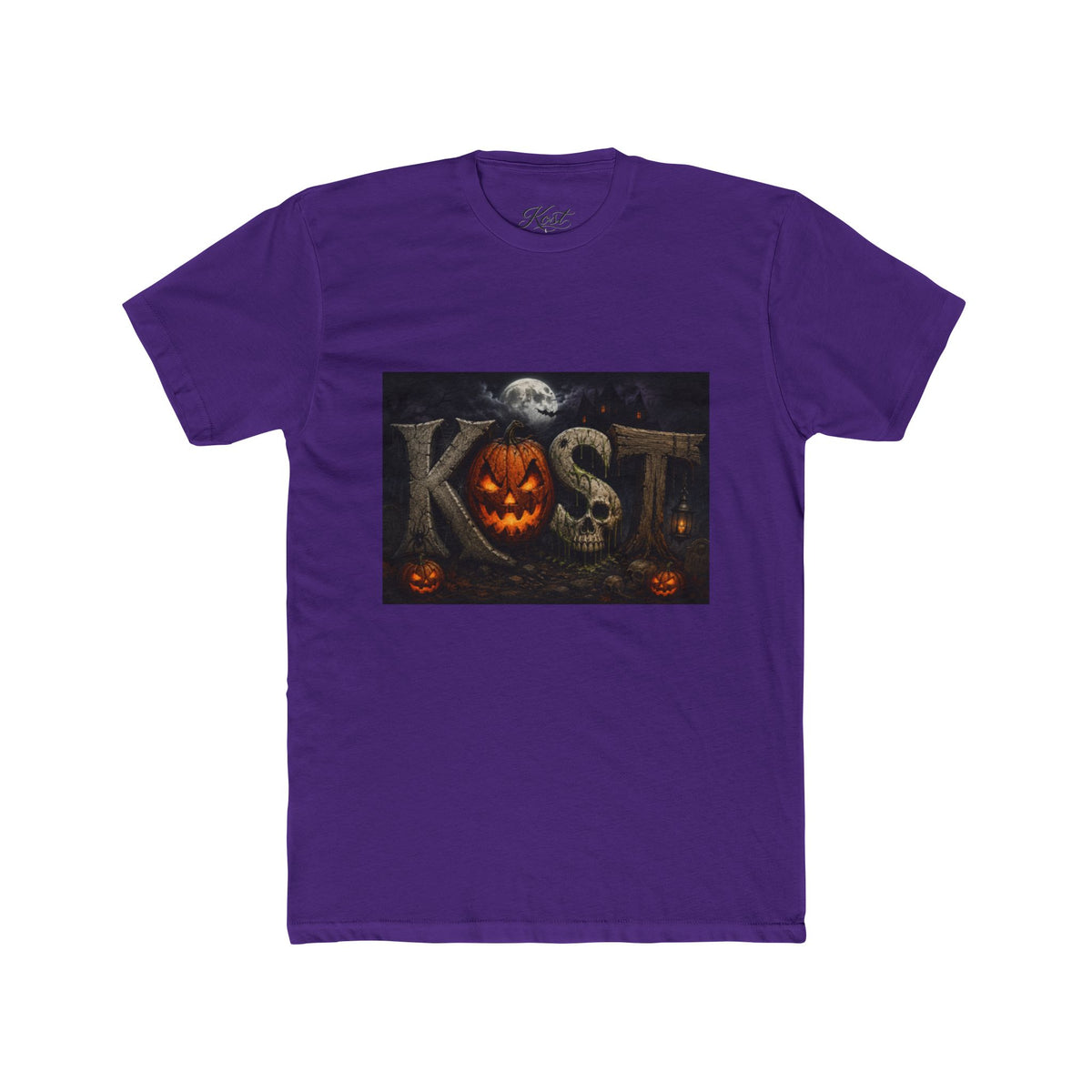 Halloween Pumpkin Skull Tee — KST Jack-O'-Lantern Graphic T-Shirt