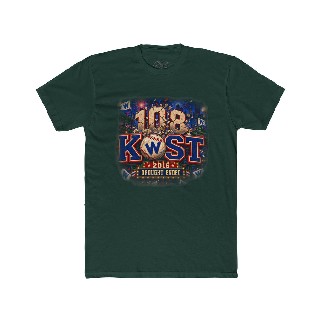 108 KWST Vintage Radio Tee — "Drought Ends" Retro Station Shirt